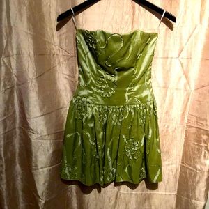 Sage colored Jessica McClintock dress